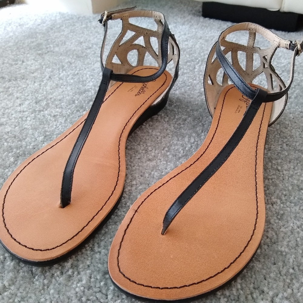 Black Seychelles leather sandals